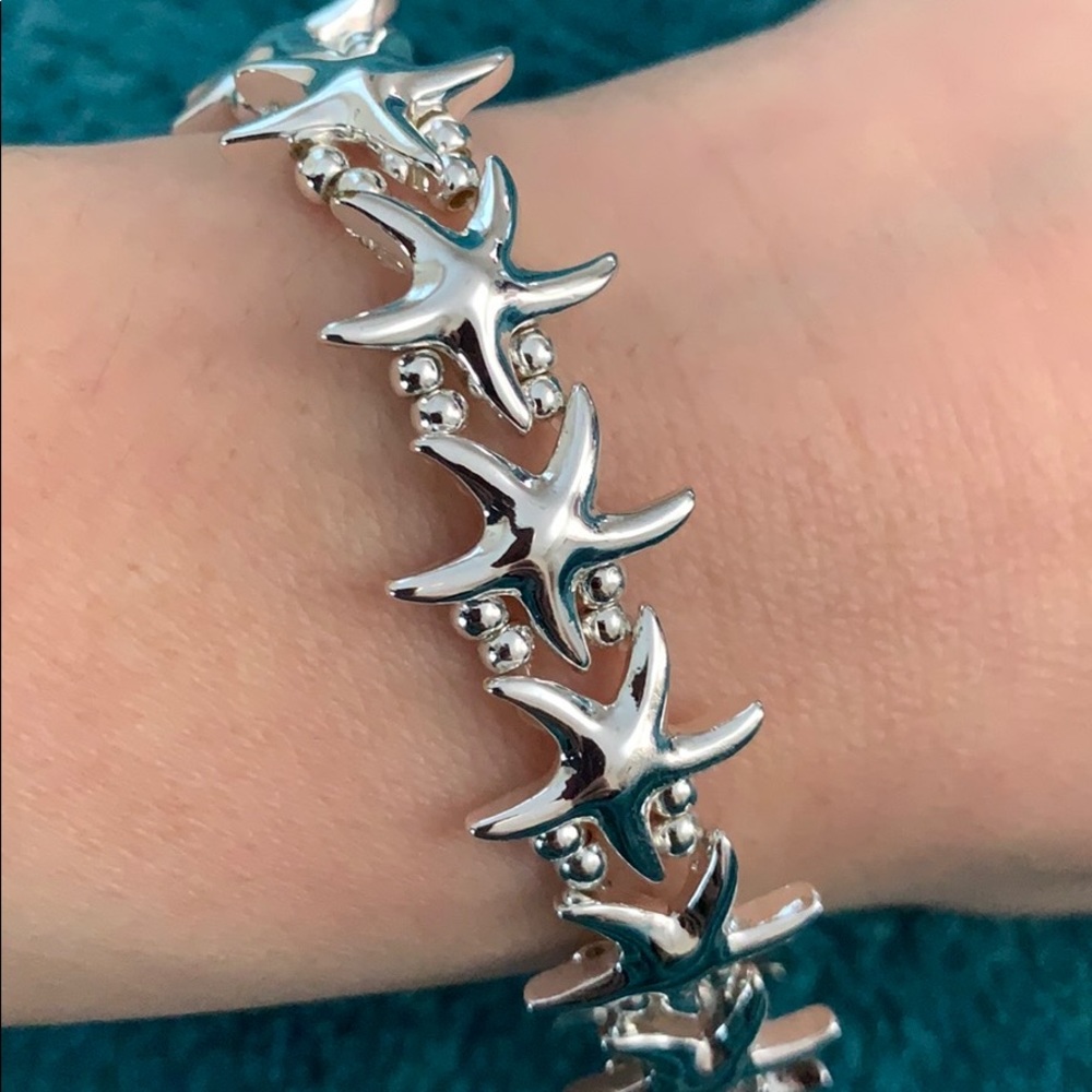Silver Starfish Bracelet